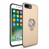 TPU silicone case+ring kickstand plain color cover for iphone 5 s 6 7 8 plus funda hoesje coque etui kryt tok husa carcasa kilif