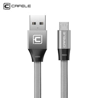 Cafele  Flat USB Micro USB Cable for Xiaomi Redmi 5 Plus Woven Fabric Micro USB Cable for Xiaomi Huawei Samsung