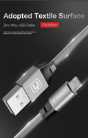 Cafele  Flat USB Micro USB Cable for Xiaomi Redmi 5 Plus Woven Fabric Micro USB Cable for Xiaomi Huawei Samsung