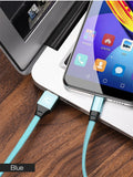 Cafele  Flat USB Micro USB Cable for Xiaomi Redmi 5 Plus Woven Fabric Micro USB Cable for Xiaomi Huawei Samsung