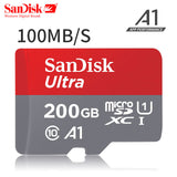 Original Sandisk micro sd card 16gb 32gb 64gb 200gb cartao de memoria carte micro sd 128gb class 10 up to 90MB/s memory card