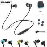 Bluetooth Earphone Wireless Headphone Metal Sports SweatProof Earpiece Magnetic Headset For Smartphone