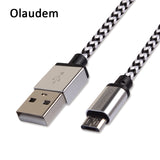 Olaudem Cable Charging USB Micro USB Cables Charger Data Cord Charge Wire For Samsung Huawei charging Mobile Phone Cables CB029