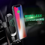 2 In 1 Fast QI Wireless Car Charger Gravity Holder