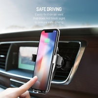 2 In 1 Fast QI Wireless Car Charger Gravity Holder