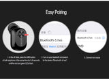 Mini invisible Oreillette Bluetooth stéréo sans fil Unique Écouteurs avec micro intégré
