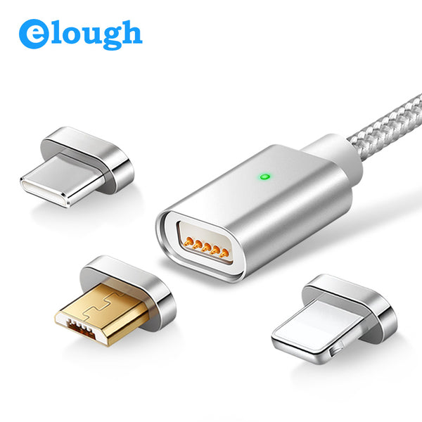 Câble de chargement magnétique Micro USB Lightning USB C Type C 3-en-1