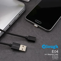 Câble de chargement magnétique Micro USB Lightning USB C Type C 3-en-1