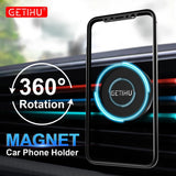 Car Phone Holder Magnetic Air Vent Mount Mobile Smartphone Stand Magnet Support Cell Cellphone Telephone Desk Tablet GPS