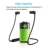 Bluetooth Earphone Metal Magnetic Earpiece Wireless Sports Headphones for Smartphone