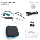Metal Sports Wireless Headphones Bluetooth Earphone Sweat Proof Earphone Magnetic Earpiece Stereo Headset for Mobile Phone