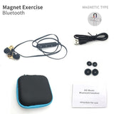 Metal Sports Wireless Headphones Bluetooth Earphone Sweat Proof Earphone Magnetic Earpiece Stereo Headset for Mobile Phone