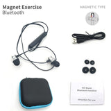 Metal Sports Wireless Headphones Bluetooth Earphone Sweat Proof Earphone Magnetic Earpiece Stereo Headset for Mobile Phone