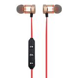 Metal Sports Wireless Headphones Bluetooth Earphone Sweat Proof Earphone Magnetic Earpiece Stereo Headset for Mobile Phone
