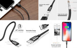 USB Cable For iPhone, Baseus Fast Data Charging Charger Cable For iPhone XS Max XR X 8 7 6 6S 5 5S iPad Cord Mobile Phone Cable