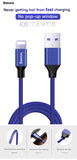 USB Cable For iPhone, Baseus Fast Data Charging Charger Cable For iPhone XS Max XR X 8 7 6 6S 5 5S iPad Cord Mobile Phone Cable