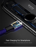 USB Cable For iPhone, Baseus Fast Data Charging Charger Cable For iPhone XS Max XR X 8 7 6 6S 5 5S iPad Cord Mobile Phone Cable