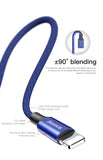 USB Cable For iPhone, Baseus Fast Data Charging Charger Cable For iPhone XS Max XR X 8 7 6 6S 5 5S iPad Cord Mobile Phone Cable