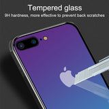 OLAF Tempered Glass Phone Case for iPhone X 10 Protective Mobile Phone Cover Cases for iPhone 7 8 6 6s Plus Silicone Glass Case