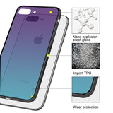 OLAF Tempered Glass Phone Case for iPhone X 10 Protective Mobile Phone Cover Cases for iPhone 7 8 6 6s Plus Silicone Glass Case