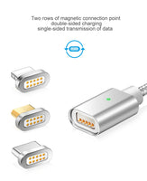 Câble de chargement magnétique Micro USB Lightning USB C Type C 3-en-1