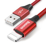 USB Cable For iPhone, Baseus Fast Data Charging Charger Cable For iPhone XS Max XR X 8 7 6 6S 5 5S iPad Cord Mobile Phone Cable