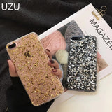 luxury phone case for iphone 7 plus x 10 glitter cases soft silicone Foil etui for iphone 8 6s 6 plus tinfoil glossy cover funda