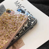 luxury phone case for iphone 7 plus x 10 glitter cases soft silicone Foil etui for iphone 8 6s 6 plus tinfoil glossy cover funda