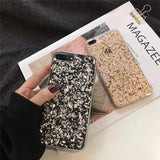 luxury phone case for iphone 7 plus x 10 glitter cases soft silicone Foil etui for iphone 8 6s 6 plus tinfoil glossy cover funda