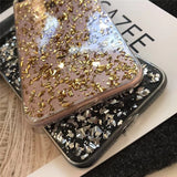 luxury phone case for iphone 7 plus x 10 glitter cases soft silicone Foil etui for iphone 8 6s 6 plus tinfoil glossy cover funda