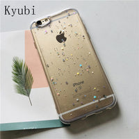 Luxury glitter bling case for iphone 6s 6 7 8 plus cute star fashion funda for iphone x 10 soft silicone full back cover coque