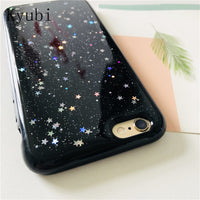 Luxury glitter bling case for iphone 6s 6 7 8 plus cute star fashion funda for iphone x 10 soft silicone full back cover coque