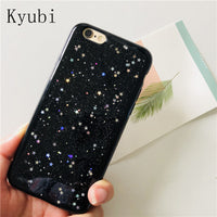 Luxury glitter bling case for iphone 6s 6 7 8 plus cute star fashion funda for iphone x 10 soft silicone full back cover coque