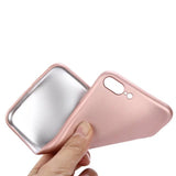 UVR Luxury Pure Rose Gold Black Blue Red Coque Case for iPhone 5s 6 6S 7 8 Plus X Soft TPU Ultra Thin Back Phone Bag Cover Case