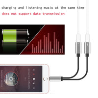 Earphone Audio Charging Adapter Splitter Cable For IOS Music /Phone Call/Charging Audio Cable