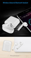 Écouteurs bluetooth airpods sans fil, casque audio avec station de recharge, Iphone, Samsung et kit mains libres