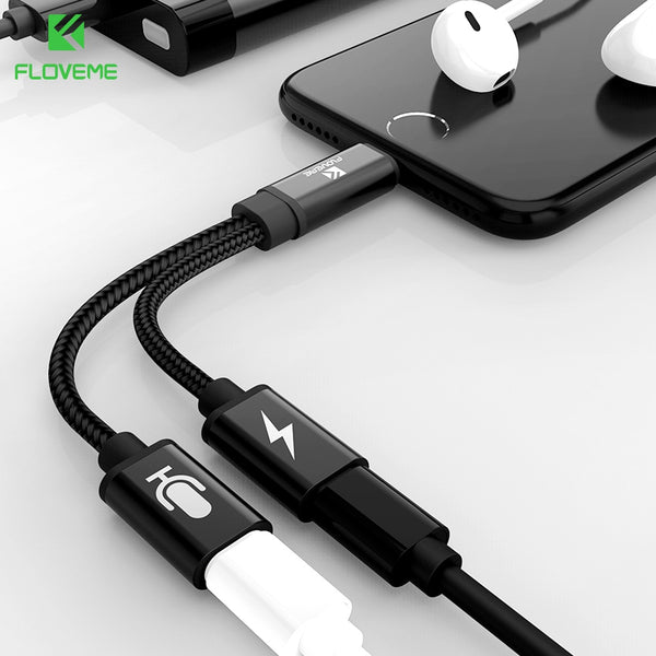 Câble Adapteur iPhone Lightning vers Double Lightning Port - Audio et Charge Simultanément Design Compact pour