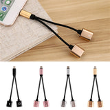 Adaptateur 2 in 1 Double jack Audio ou charger et écouter la Music, Call For Original 8 pin Headphone Converter