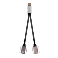 Adaptateur 2 in 1 Double jack Audio ou charger et écouter la Music, Call For Original 8 pin Headphone Converter