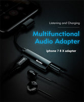 Adapteur 2 in 1 charge rapide et audio pour Iphone