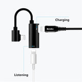 Adapteur 2 in 1 charge rapide et audio pour Iphone