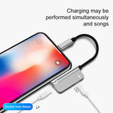 New design d'un adapteur lightning avec sortie casque et charge pour iPhone