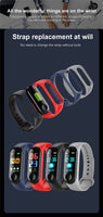 New Smart Bracelet Blood Pressure Heart Rate Monitor Color OLED Blood Oxygen Watch Fitness Tracker smart Band Remote photography