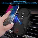 Universel Fast Wireless Car Charger 10W Automatic Infrared Induction Air Vent Car Phone Holder for iPhone X 8 Xr XS Samsung S9 S8