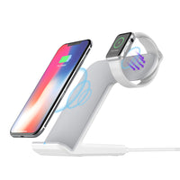 Portefeuille 2W 7.5W Qi Universal Wireless Fast Charger Holder Stand for Apple Watch 2 3 iPhone Samsung Induction Charging5W 10W