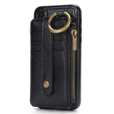 Case Wallet Flip Card Stand Detachable Dual Use Cover for Iphone X 8 7 6 6S Plus 5 5S SE Samsung S8 S7 S6 Litchi Pattern