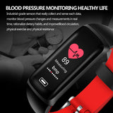 Smart Band Fitness Tracker Blood Pressure Heart Rate Monitor Smartband Waterproof IP67 Pedometer Multi Sports Mode Men Women