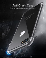 Case For iPhone X 6 7 8 Plus Phone Case For iPhone XS Max XR 5S 5 SE 7 Clear Shockproof Soft Silicone Transparent Cases