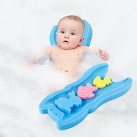 Dessin animé bébé bain éponge coussin bébé stand de douche support de baignoire éponge pad pour bébé nouveau-né