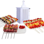 Kebab de barbecue faisant la boîte, Kebab de barbecue Brochettes kebab Couteau trancheuse série brochettes 16pcs kebab Kebab de barbecue faisant la boîte pour fruits, légumes, viande, poisson, etc